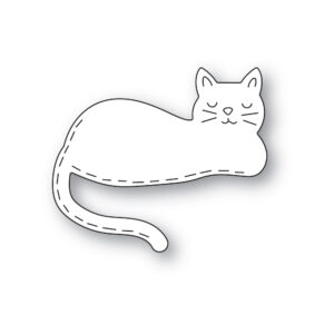 Poppystamps Craft Die - Whittle Napping Cat 2544