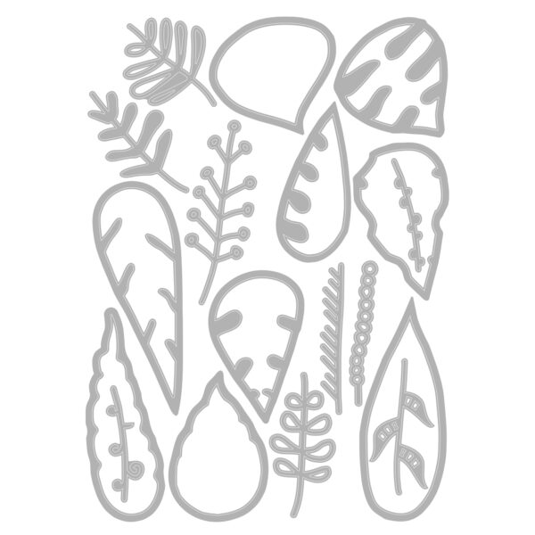 Tim Holtz® Alterations | Sizzix Thinlits™ Die Set 18PK - Artsy Leaves - Image 3