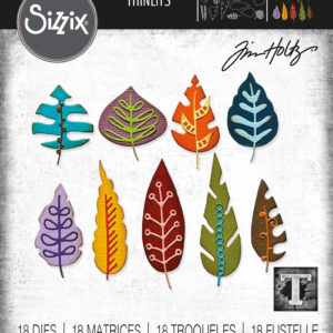 Tim Holtz® Alterations | Sizzix Thinlits™ Die Set 18PK - Artsy Leaves