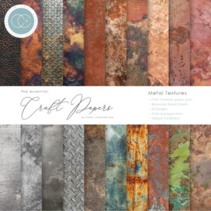 Craft Consortium Double-Sided Paper Pad 6"X6" -- Metal Textures