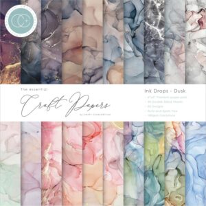 Craft Consortium Double-Sided Paper Pad 6"X6" -- Ink Drops, Dusk