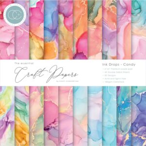 Craft Consortium Double-Sided Paper Pad 6"X6" -- Ink Drops, Candy