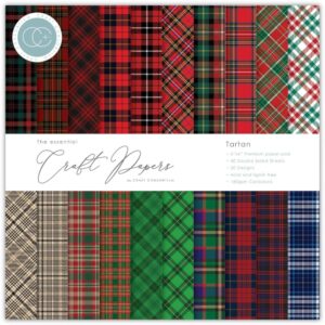 Craft Consortium Double-Sided Paper Pad 6"X6" -- Tartan