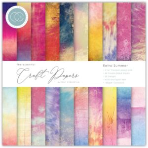 Craft Consortium Double-Sided Paper Pad 6"X6" -- Retro Summer