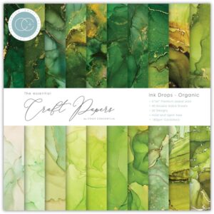 Craft Consortium Double-Sided Paper Pad 6"X6" -- Ink Drops, Organic