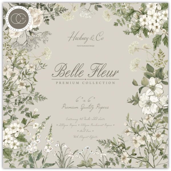 Craft Consortium Double-Sided Paper Pad 6"X6" -- Belle Fleur
