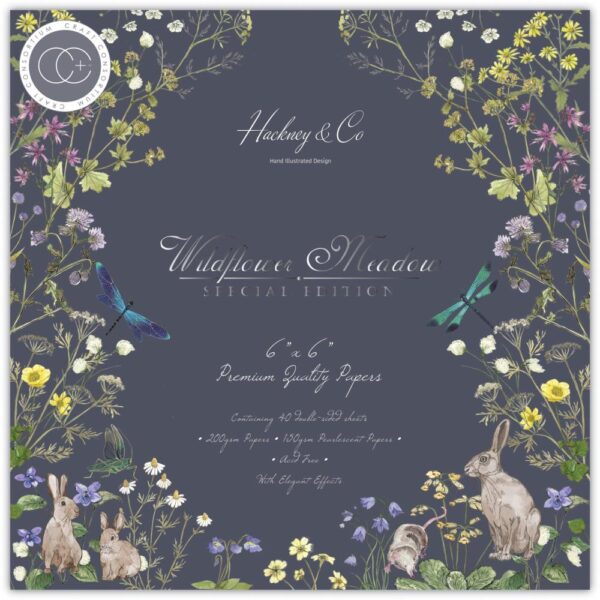 Craft Consortium Double-Sided Paper Pad 6"X6" -- Wildflower Meadow