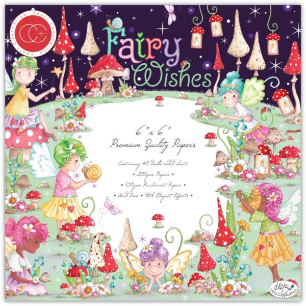 Craft Consortium Double-Sided Paper Pad 6"X6" -- Fairy Wishes