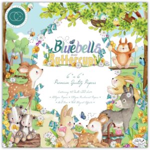 Craft Consortium Double-Sided Paper Pad 6"X6" -- Bluebells & Buttercups