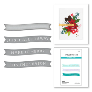 Make It Merry Sentiments Etched Dies S1-124