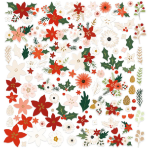 Make It Merry Floral Die Cuts SCS-297
