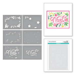 Layered Noel Foliage Stencils STN-067