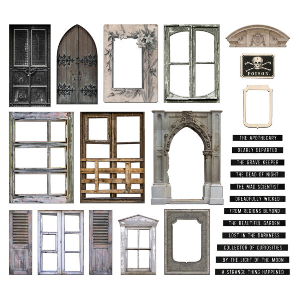 Tim Holtz® Idea-ology™ Paperie - Baseboards + Transparencies, Halloween 2023 - Image 2