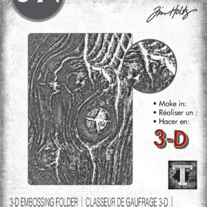 Tim Holtz® Alterations | 3-D Texture Fades™ Embossing Folder - Woodgrain