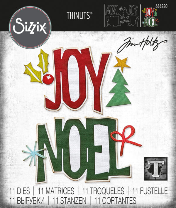 Tim Holtz® Alterations | Sizzix Thinlits™ Die Set 11PK - Big Tidings