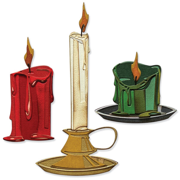 Tim Holtz® Alterations | Sizzix Thinlits™ Die Set 23PK - Candleshop, Colorize - Image 2