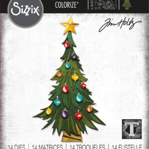 Tim Holtz® Alterations | Sizzix Thinlits™ Die Set 14PK - Trim a Tree, Colorize