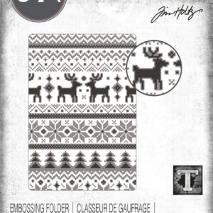 Tim Holtz® Alterations | Multi-Level Texture Fades™ Embossing Folder - Holiday Knit