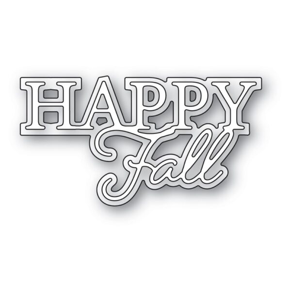 Memory Box Die - Happy Fall Posh Script 94747