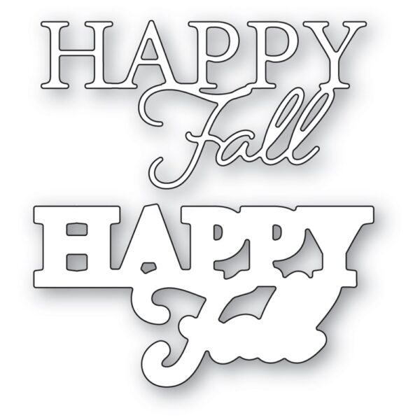 Memory Box Die - Happy Fall Posh Script 94747 - Image 2