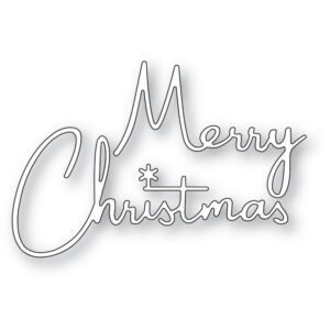 Memory Box Die - Merry Christmas Streamlined 94752