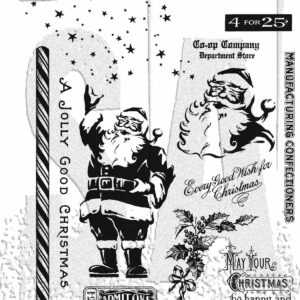 Tim Holtz® Stampers Anonymous Cling Mount Sets -- Jolly Holiday CMS474