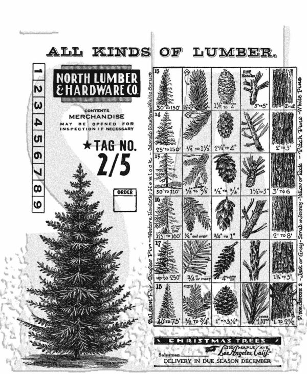 Tim Holtz® Stampers Anonymous Cling Mount Sets -- Winter Woodlands CMS476