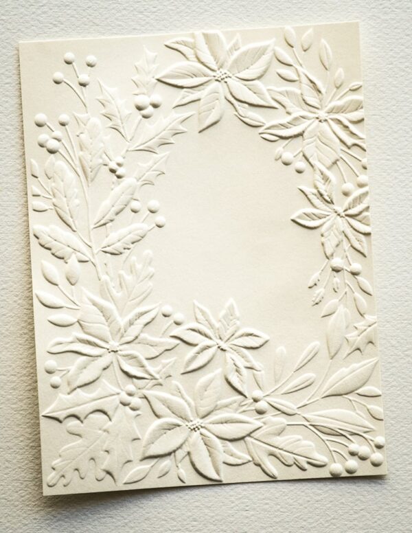 Memory Box Poinsettia Corner 3D Embossing Folder and Dies EF1038