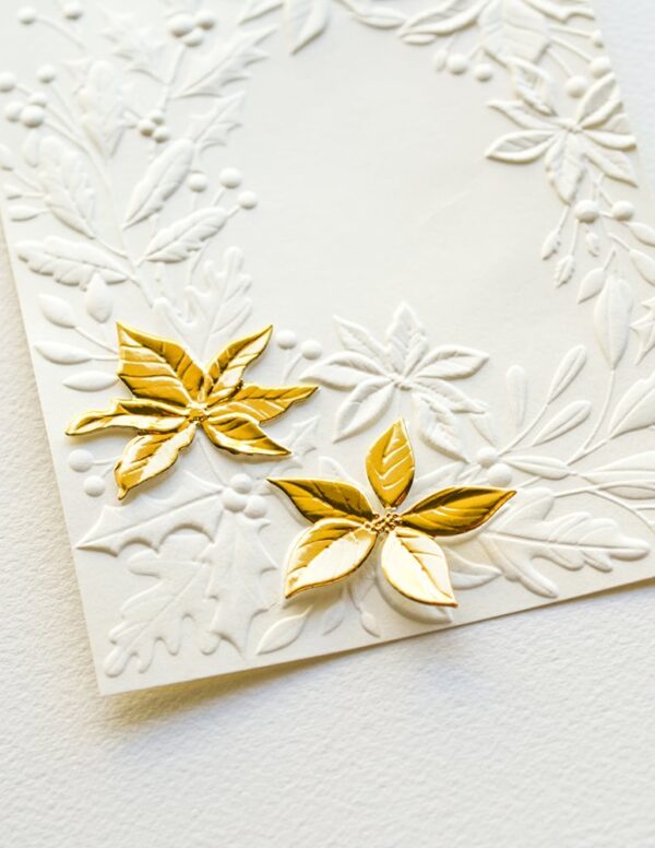Memory Box Poinsettia Corner 3D Embossing Folder and Dies EF1038 - Image 2