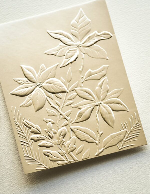 Memory Box Perfect Poinsettias 3D Embossing Folder and Dies EF1037