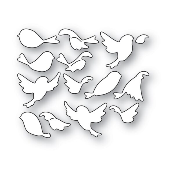 Poppystamps Craft Die - Flock of Birds 2568 - Image 2