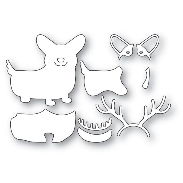 Poppystamps Craft Die - Holiday Corgi 2572 - Image 2