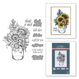 Sunflower Bouquet Press Plate & Die Set BP-095