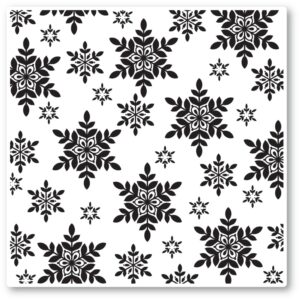 Memory Box Aurora Snowflake Cling Stamp CS2083