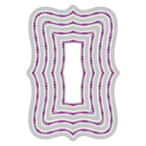 Sizzix® Framelits® Die Set 8PK - Fanciful Framelits, Doris Dotted Top Note by Stacey Park - Image 3