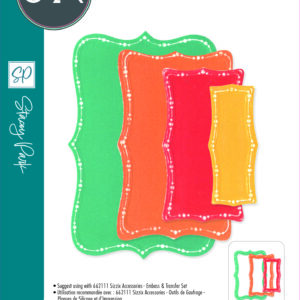Sizzix® Framelits® Die Set 8PK - Fanciful Framelits, Doris Dotted Top Note by Stacey Park