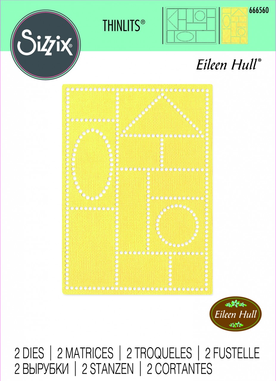 Sizzix® Thinlits® Die Set 2PK – Faux Postage by Eileen Hull®