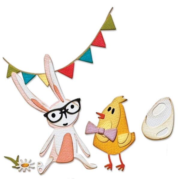 Tim Holtz® Alterations | Sizzix Thinlits™ Die Set 17PK - Vault Bunny + Chick - Image 2