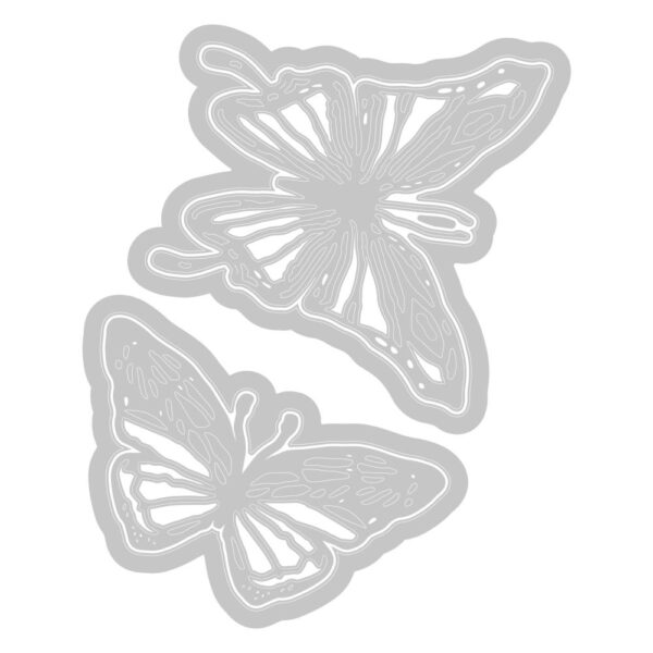 Tim Holtz® Alterations | Sizzix Thinlits™ Die Set 4PK - Vault Scribbly Butterfly - Image 3