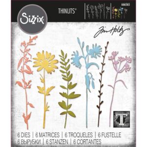 Tim Holtz® Alterations | Sizzix Thinlits™ Die Set 6PK - Vault Wildflowers
