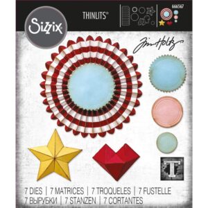 Tim Holtz® Alterations | Sizzix Thinlits™ Die Set 7PK - Vault Rosettes