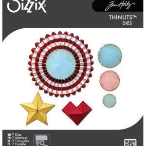 Tim Holtz® Alterations | Sizzix Thinlits™ Die Set 6PK - Vault Rosettes