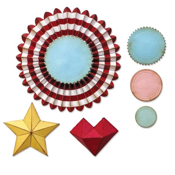 Tim Holtz® Alterations | Sizzix Thinlits™ Die Set 7PK - Vault Rosettes - Image 2