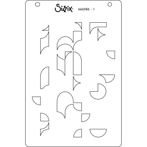 Sizzix™ A6 Layered Stencils 4PK – Cosmopolitan, Around the Block by Stacey Park - Image 3