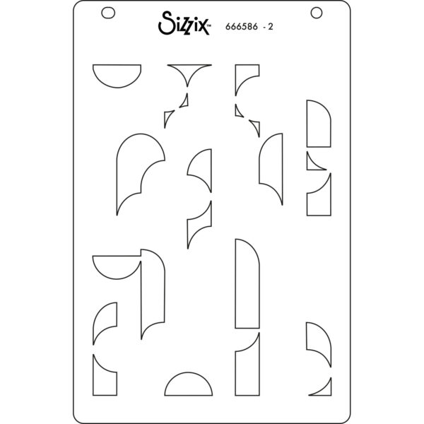 Sizzix™ A6 Layered Stencils 4PK – Cosmopolitan, Around the Block by Stacey Park - Image 4