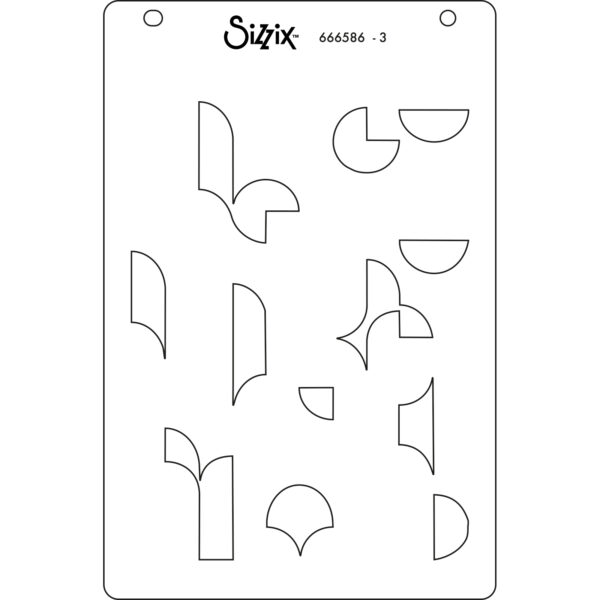 Sizzix™ A6 Layered Stencils 4PK – Cosmopolitan, Around the Block by Stacey Park - Image 5