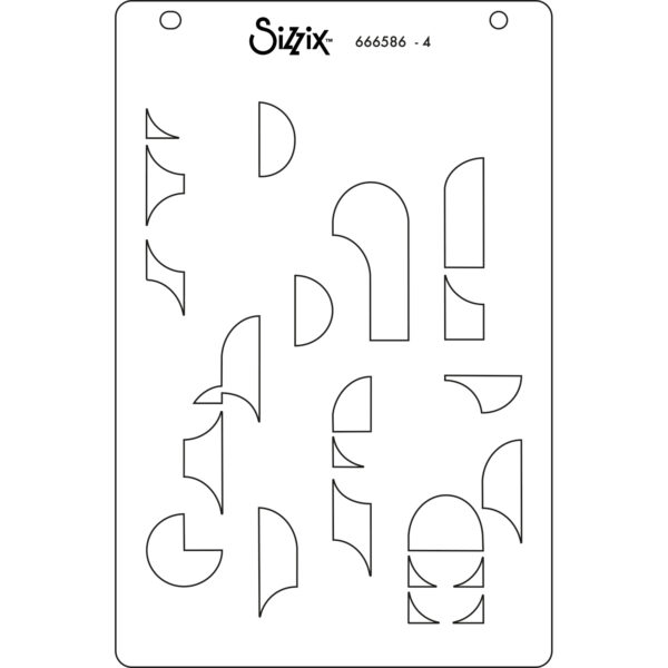 Sizzix™ A6 Layered Stencils 4PK – Cosmopolitan, Around the Block by Stacey Park - Image 6