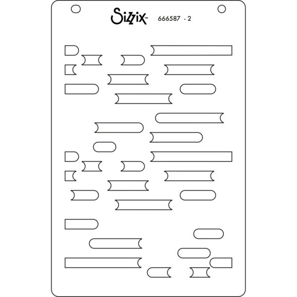 Sizzix™ A6 Layered Stencils 4PK – Cosmopolitan, Downtown by Stacey Park - Image 4