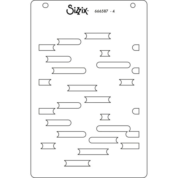 Sizzix™ A6 Layered Stencils 4PK – Cosmopolitan, Downtown by Stacey Park - Image 6