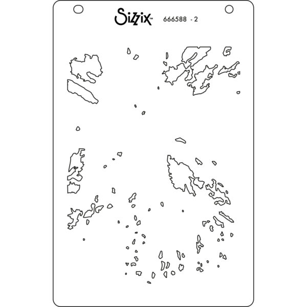 Sizzix™ A6 Layered Stencils 4PK – Cosmopolitan, Floral Impressions by Stacey Park - Image 4